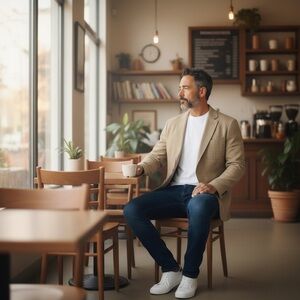 Kroon Herringbone 100% Silk Blazer